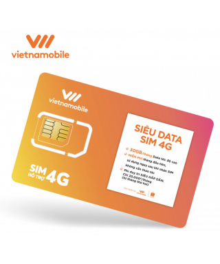 COMBO 30 SUPER DATA SIM 4G VIETNAMOBILE
