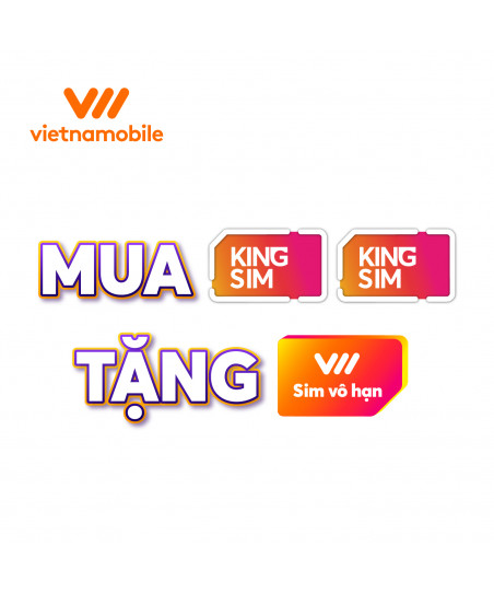 Mua 2 sim King  tặng 1 sim Vô hạn