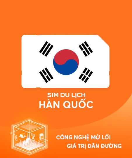 eSim du lịch Hàn Quốc 5 ngày 2GB/ngày