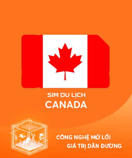 eSim du lịch Canada 15 ngày 2GB/ngày