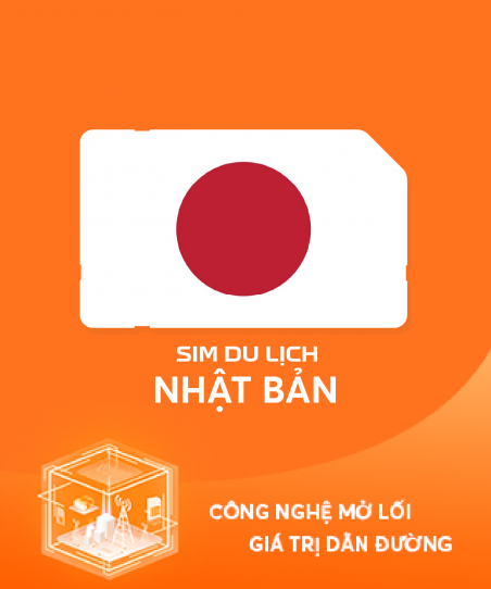 eSim du lịch Nhật Bản 10 ngày 2GB/ngày