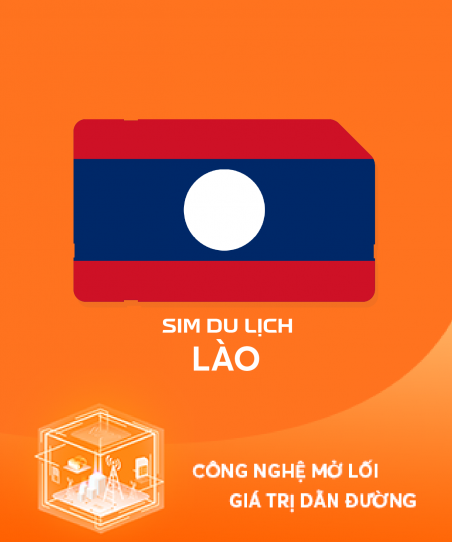 eSim du lịch Lào 3 ngày 2GB/ngày