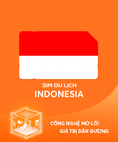 eSim du lịch Indonesia 7 ngày 2GB/ngày