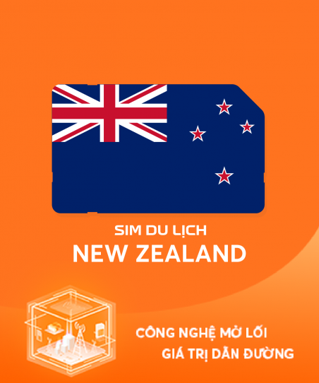 eSim du lịch New Zealand 15 ngày 2GB/ngày