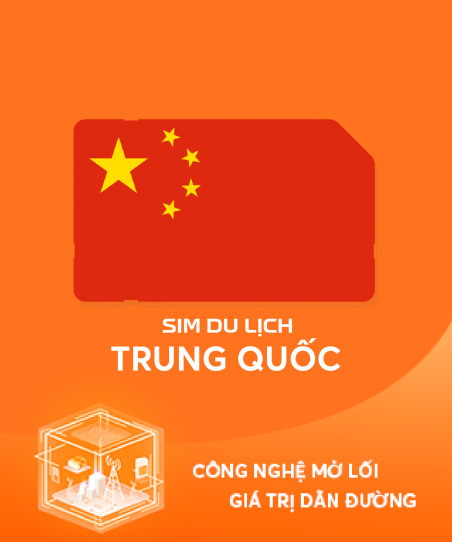 eSim du lịch Trung Quốc 10 ngày 2GB/ngày